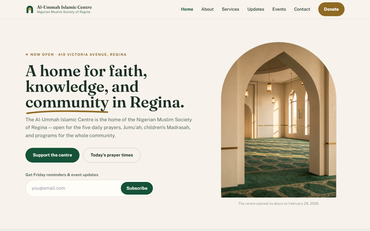 Community platform website we delivered (identity blurred)